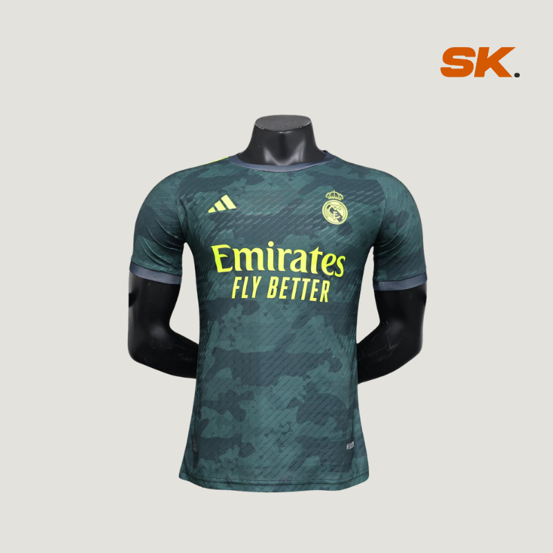 CAMISETA REAL MADRID EDICIÓN LIMITADA VERDE 24/25 HOMBRE (VERSIÓN JUGADOR)