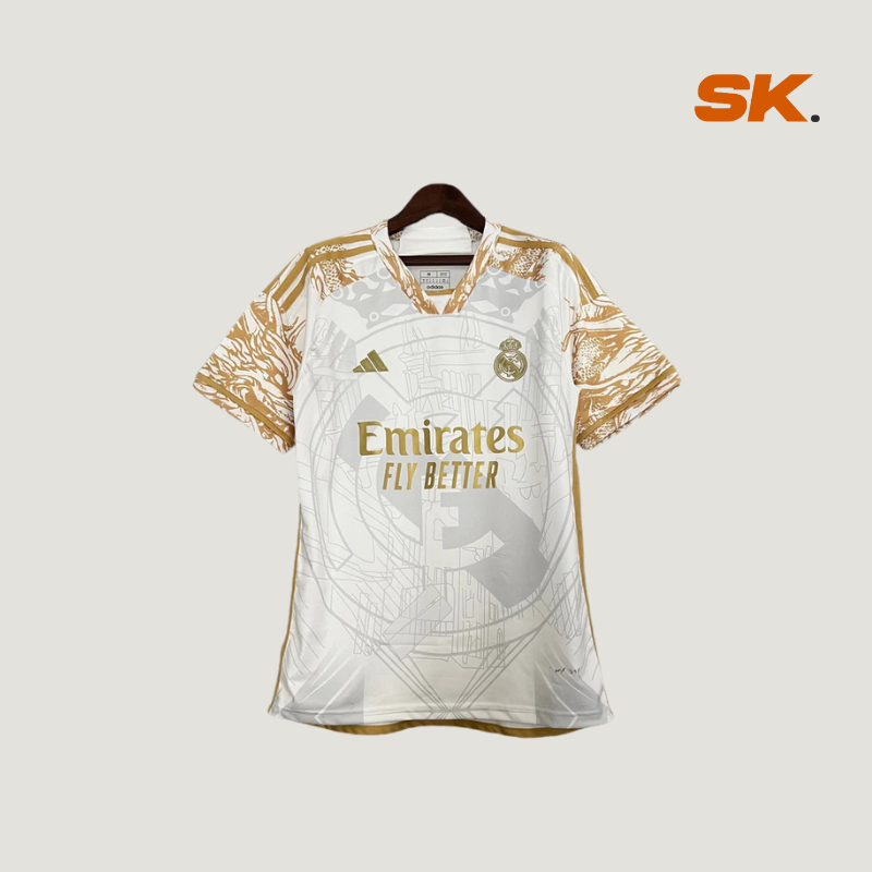 CAMISETA REAL MADRID EDICIÓN LIMITADA DORADA 24/25 HOMBRE