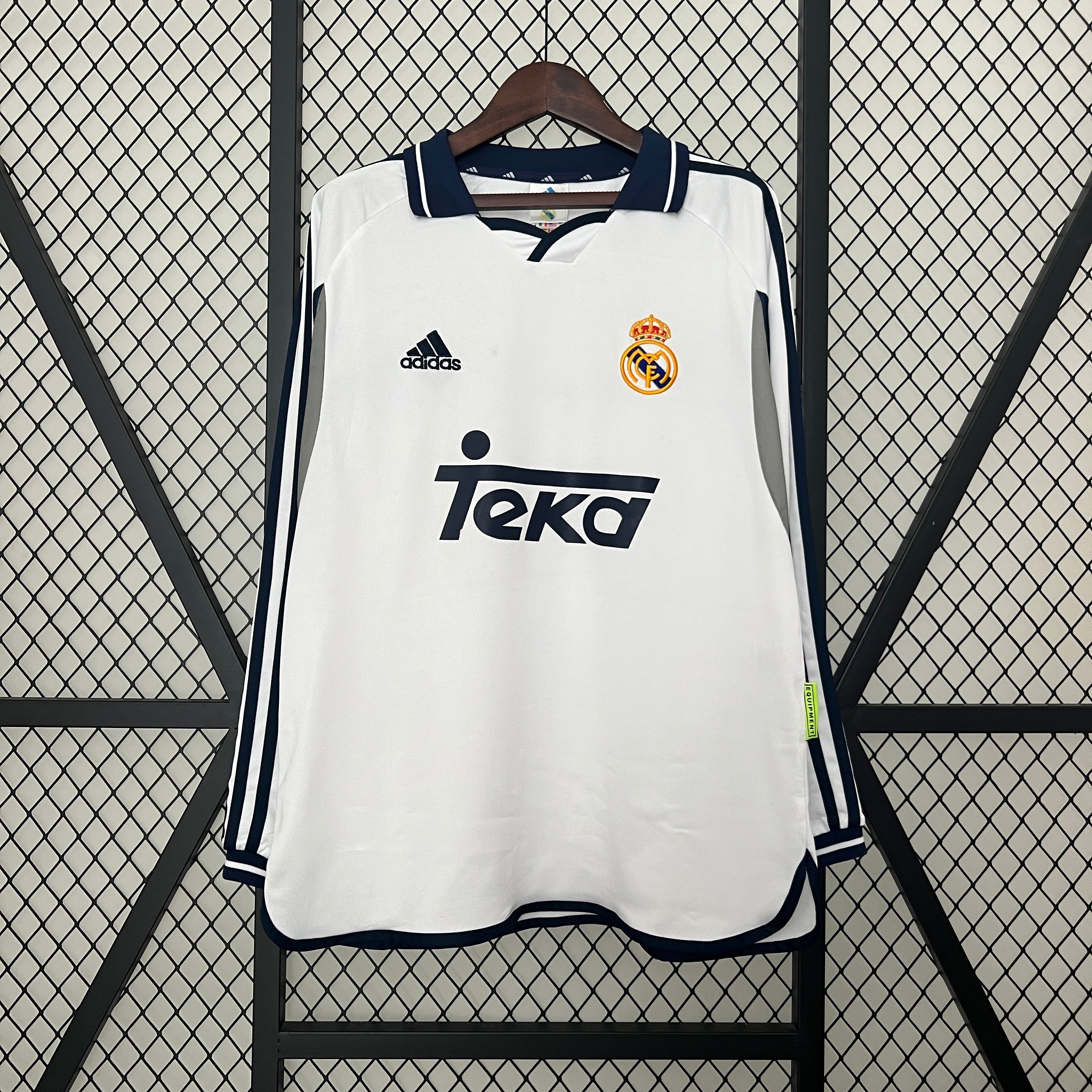 CAMISETA REAL MADRID I 00/01 HOMBRE (RETRO) MANGA LARGA