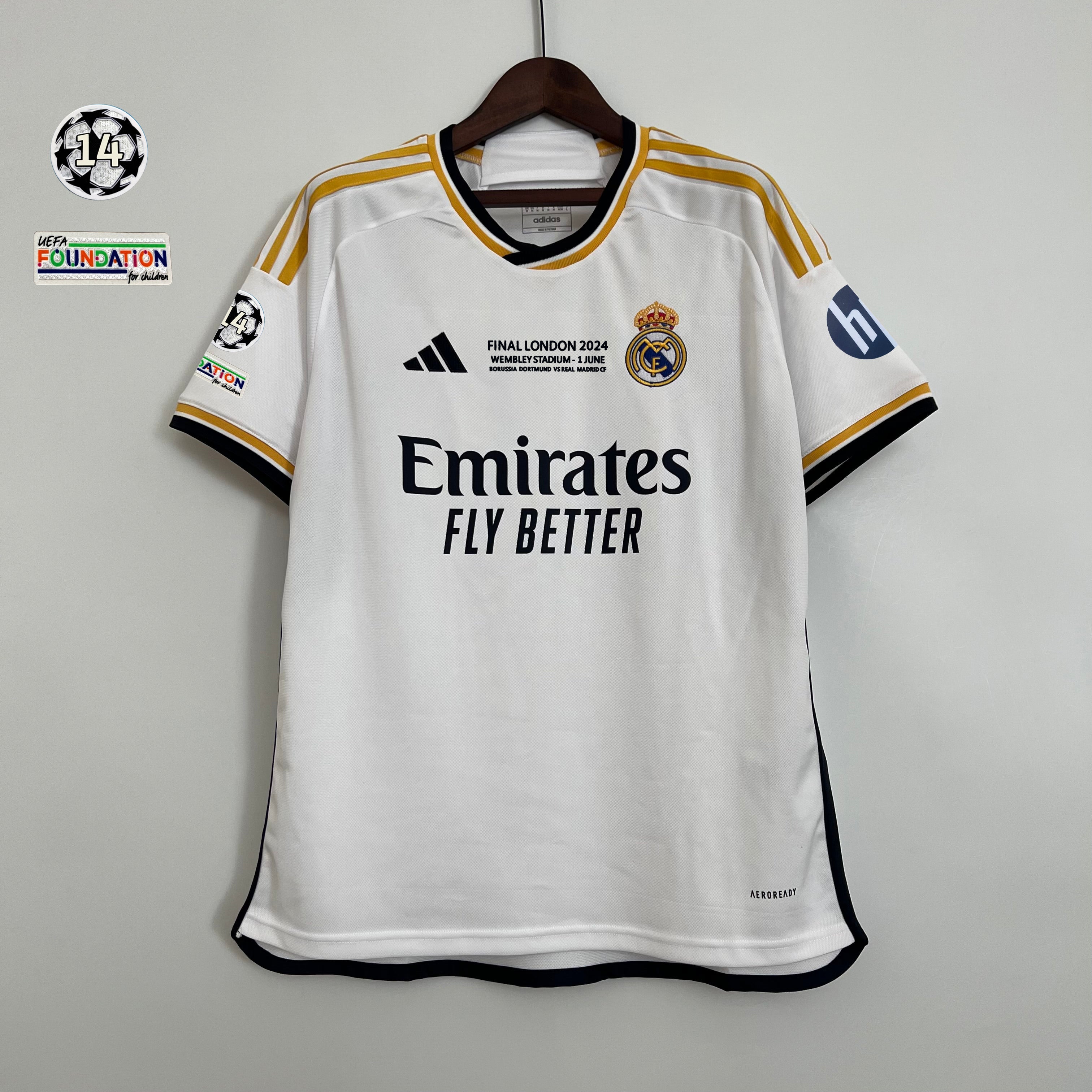 CAMISETA REAL MADRID FINAL LONDRES 2024 HOMBRE